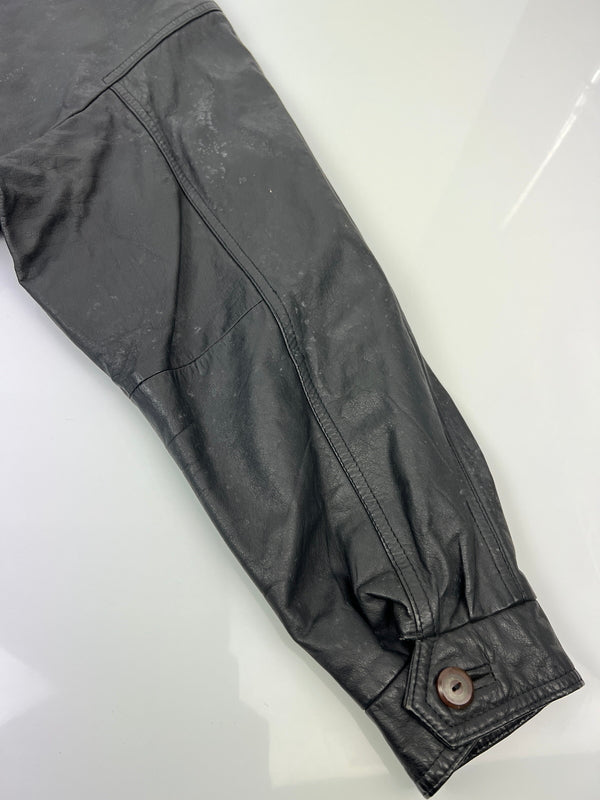【中古品】【メンズ】 AWURQUERQUE アルバカーキ LEATHER BLOUSON レザーブルゾン アウター ハーフコート ジャケット 178-260620-kk-13-hon サイズ：M カラー：BLACK 万代Net店