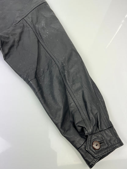 【中古品】【メンズ】 AWURQUERQUE アルバカーキ LEATHER BLOUSON レザーブルゾン アウター ハーフコート ジャケット 178-260620-kk-13-hon サイズ：M カラー：BLACK 万代Net店