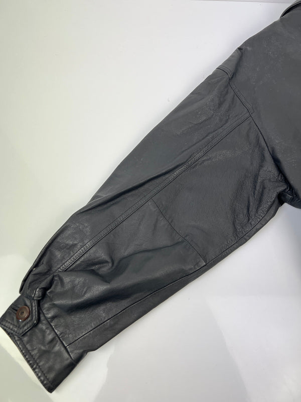 【中古品】【メンズ】 AWURQUERQUE アルバカーキ LEATHER BLOUSON レザーブルゾン アウター ハーフコート ジャケット 178-260620-kk-13-hon サイズ：M カラー：BLACK 万代Net店