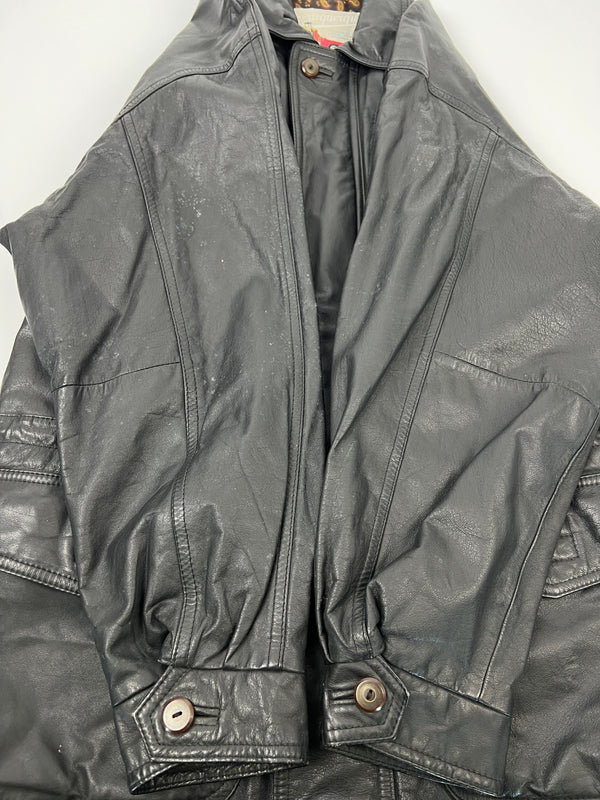 【中古品】【メンズ】 AWURQUERQUE アルバカーキ LEATHER BLOUSON レザーブルゾン アウター ハーフコート ジャケット 178-260620-kk-13-hon サイズ：M カラー：BLACK 万代Net店