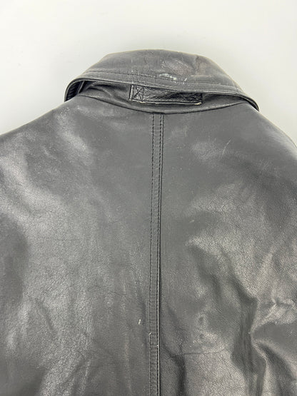 【中古品】【メンズ】 AWURQUERQUE アルバカーキ LEATHER BLOUSON レザーブルゾン アウター ハーフコート ジャケット 178-260620-kk-13-hon サイズ：M カラー：BLACK 万代Net店