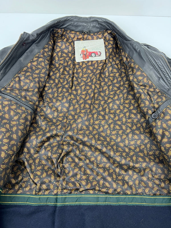 【中古品】【メンズ】 AWURQUERQUE アルバカーキ LEATHER BLOUSON レザーブルゾン アウター ハーフコート ジャケット 178-260620-kk-13-hon サイズ：M カラー：BLACK 万代Net店