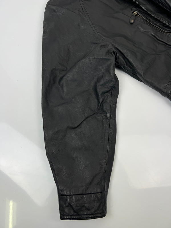 【中古品】【メンズ】 AWURQUERQUE アルバカーキ LEATHER BLOUSON レザーブルゾン アウター ハーフコート ジャケット 178-260620-kk-13-hon サイズ：M カラー：BLACK 万代Net店