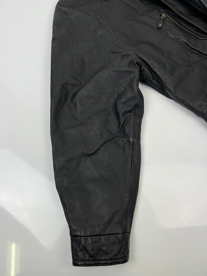 【中古品】【メンズ】 AWURQUERQUE アルバカーキ LEATHER BLOUSON レザーブルゾン アウター ハーフコート ジャケット 178-260620-kk-13-hon サイズ：M カラー：BLACK 万代Net店