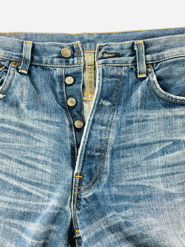 【中古品】【メンズ】 LEVI'S リーバイス VINTAGE CLOTHING 71501 DENIM PANTS 71501 デニムパンツ 復刻 03年製 ボタン裏刻印J22 日本製 ジーンズ ボトムス 156-260703-YY-07-tagh サイズ：W34 カラー：ブルー 万代Net店