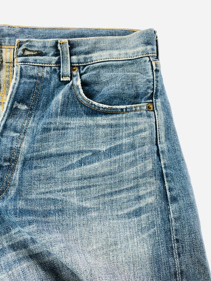 【中古品】【メンズ】 LEVI'S リーバイス VINTAGE CLOTHING 71501 DENIM PANTS 71501 デニムパンツ 復刻 03年製 ボタン裏刻印J22 日本製 ジーンズ ボトムス 156-260703-YY-07-tagh サイズ：W34 カラー：ブルー 万代Net店