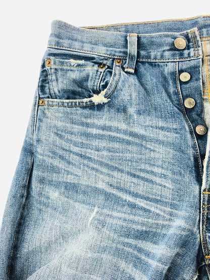 【中古品】【メンズ】 LEVI'S リーバイス VINTAGE CLOTHING 71501 DENIM PANTS 71501 デニムパンツ 復刻 03年製 ボタン裏刻印J22 日本製 ジーンズ ボトムス 156-260703-YY-07-tagh サイズ：W34 カラー：ブルー 万代Net店