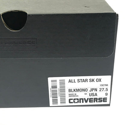 【中古美品】【メンズ】 CONVERSE SKATEBOARDING コンバース スケートボーディング ALL STAR SK OX BLACK 1SE766オールスター スニーカー 靴 162-260913-rt-25-tagh サイズ：27.5cm US9 カラー：ブラック 万代Net店