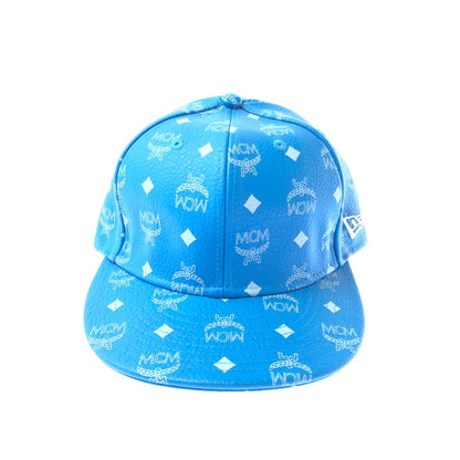 【中古品】【メンズ】 MCM エムシーエム × PHENOMENON フェノメノン × NEWERA ニューエラ CAP キャップ 帽子 185-260620-na-01-tagh サイズ：L (7 1/2 59.6cm) カラー：ブルー 万代Net店