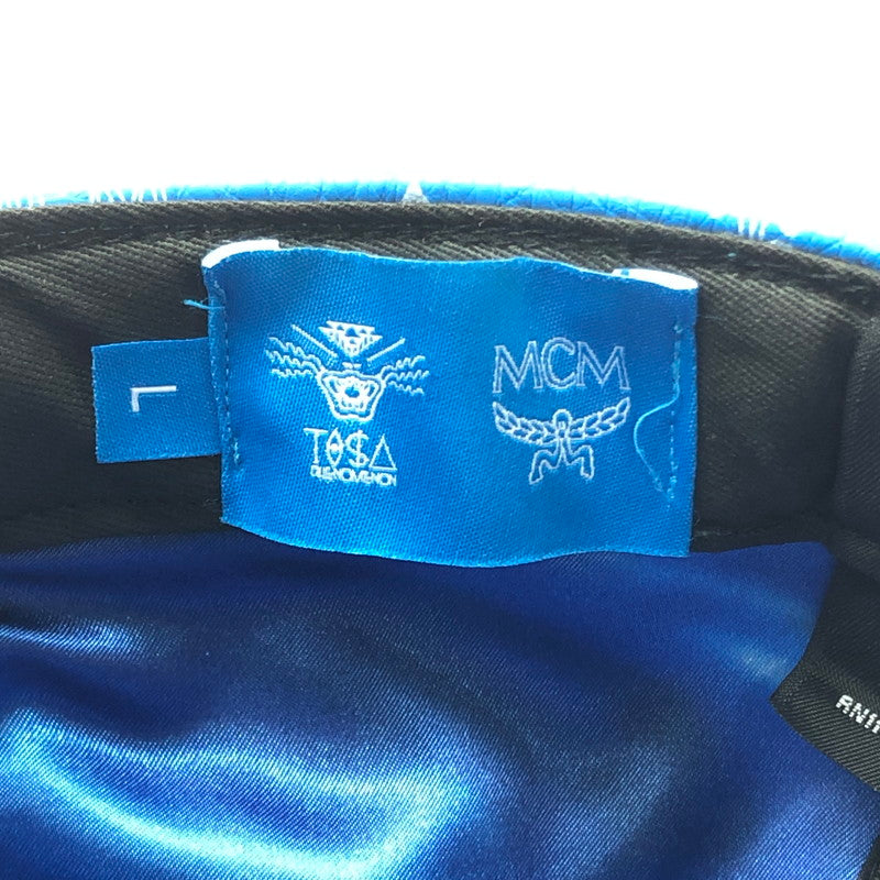 【中古品】【メンズ】 MCM エムシーエム × PHENOMENON フェノメノン × NEWERA ニューエラ CAP キャップ 帽子 185-260620-na-01-tagh サイズ：L (7 1/2 59.6cm) カラー：ブルー 万代Net店