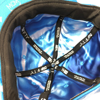 【中古品】【メンズ】 MCM エムシーエム × PHENOMENON フェノメノン × NEWERA ニューエラ CAP キャップ 帽子 185-260620-na-01-tagh サイズ：L (7 1/2 59.6cm) カラー：ブルー 万代Net店