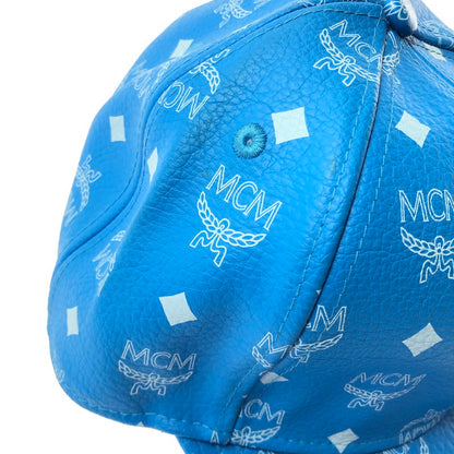 【中古品】【メンズ】 MCM エムシーエム × PHENOMENON フェノメノン × NEWERA ニューエラ CAP キャップ 帽子 185-260620-na-01-tagh サイズ：L (7 1/2 59.6cm) カラー：ブルー 万代Net店