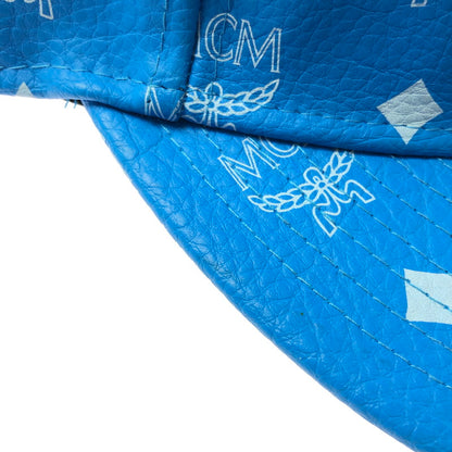 【中古品】【メンズ】 MCM エムシーエム × PHENOMENON フェノメノン × NEWERA ニューエラ CAP キャップ 帽子 185-260620-na-01-tagh サイズ：L (7 1/2 59.6cm) カラー：ブルー 万代Net店