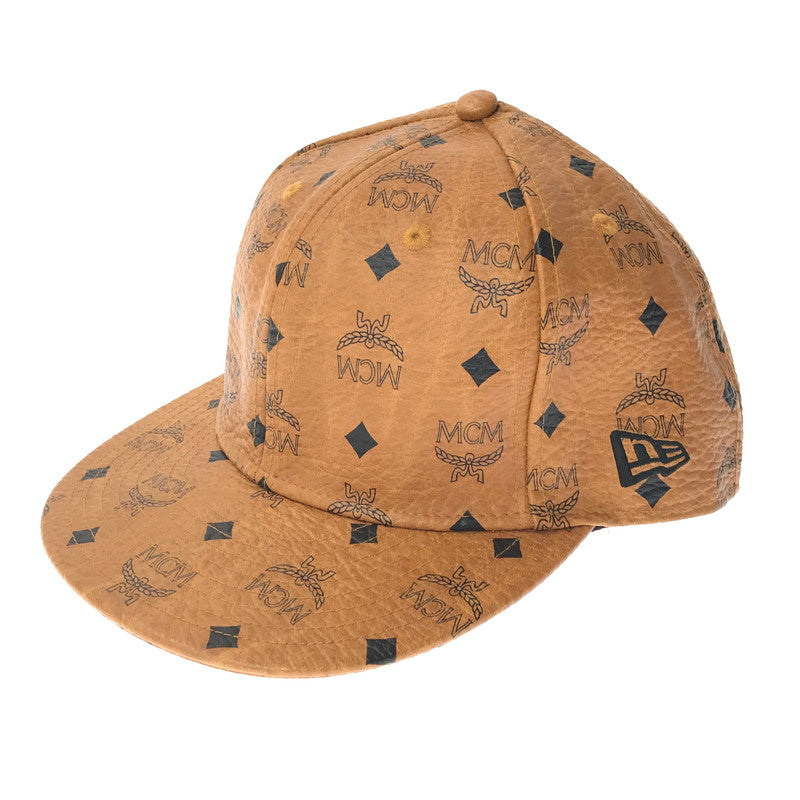 【中古品】【メンズ】 MCM エムシーエム × TISA PHENOMENON ティサ フェノメノン × NEWERA ニューエラ CAP 59FIFTY 帽子 185-260611-rt-10-tagh カラー：ブラウン 万代Net店