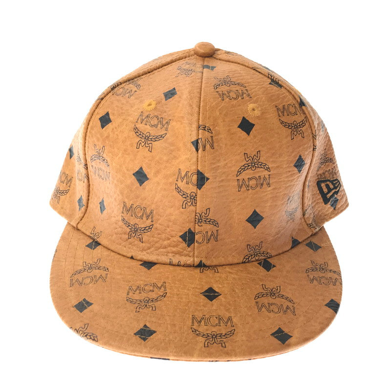 【中古品】【メンズ】 MCM エムシーエム × TISA PHENOMENON ティサ フェノメノン × NEWERA ニューエラ CAP 59FIFTY 帽子 185-260611-rt-10-tagh カラー：ブラウン 万代Net店