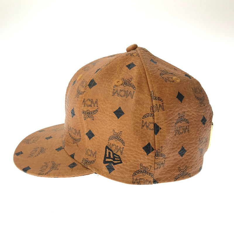 【中古品】【メンズ】 MCM エムシーエム × TISA PHENOMENON ティサ フェノメノン × NEWERA ニューエラ CAP 59FIFTY 帽子 185-260611-rt-10-tagh カラー：ブラウン 万代Net店