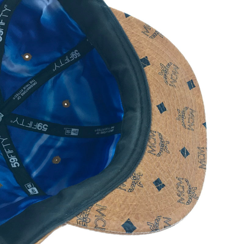 【中古品】【メンズ】 MCM エムシーエム × TISA PHENOMENON ティサ フェノメノン × NEWERA ニューエラ CAP 59FIFTY 帽子 185-260611-rt-10-tagh カラー：ブラウン 万代Net店