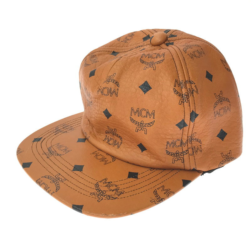 【中古品】【メンズ】 MCM エムシーエム × PHENOMENON フェノメノン LEATHER CAPMCMBCP-001 レザー キャップ 帽子 185-260611-rt-09-tagh カラー：ブラウン 万代Net店