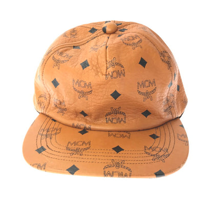 【中古品】【メンズ】 MCM エムシーエム × PHENOMENON フェノメノン LEATHER CAPMCMBCP-001 レザー キャップ 帽子 185-260611-rt-09-tagh カラー：ブラウン 万代Net店