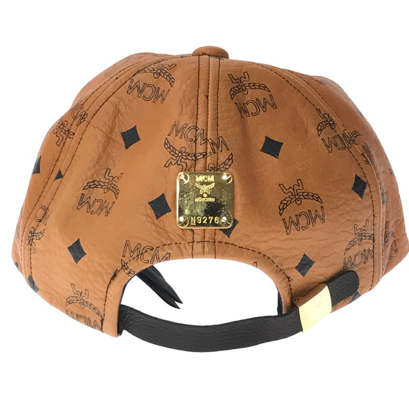 【中古品】【メンズ】 MCM エムシーエム × PHENOMENON フェノメノン LEATHER CAPMCMBCP-001 レザー キャップ 帽子 185-260611-rt-09-tagh カラー：ブラウン 万代Net店