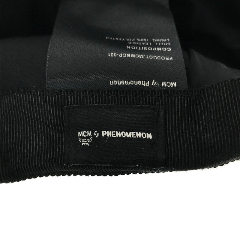 【中古品】【メンズ】 MCM エムシーエム × PHENOMENON フェノメノン LEATHER CAPMCMBCP-001 レザー キャップ 帽子 185-260611-rt-09-tagh カラー：ブラウン 万代Net店