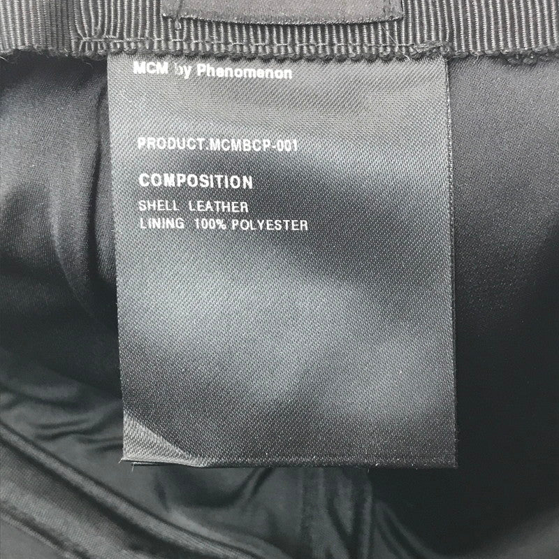【中古品】【メンズ】 MCM エムシーエム × PHENOMENON フェノメノン LEATHER CAPMCMBCP-001 レザー キャップ 帽子 185-260611-rt-09-tagh カラー：ブラウン 万代Net店
