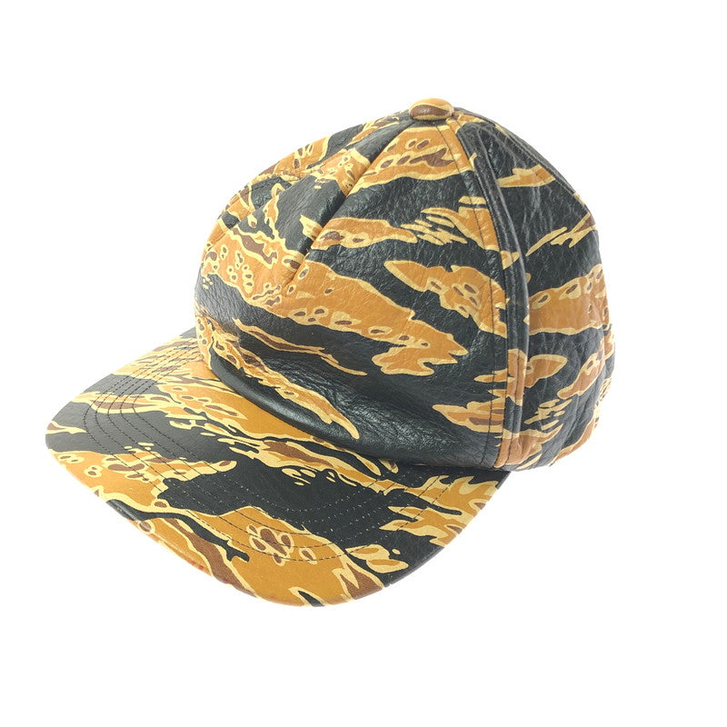 【中古品】【メンズ】 MCM エムシーエム ×PHENOMENON フェノメノン LEATHER CAP 1379-343-0319 レザー キャップ 帽子 185-260620-na-02-tagh カラー：カモ 万代Net店