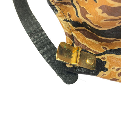 【中古品】【メンズ】 MCM エムシーエム ×PHENOMENON フェノメノン LEATHER CAP 1379-343-0319 レザー キャップ 帽子 185-260620-na-02-tagh カラー：カモ 万代Net店