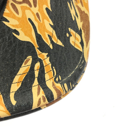 【中古品】【メンズ】 MCM エムシーエム ×PHENOMENON フェノメノン LEATHER CAP 1379-343-0319 レザー キャップ 帽子 185-260620-na-02-tagh カラー：カモ 万代Net店