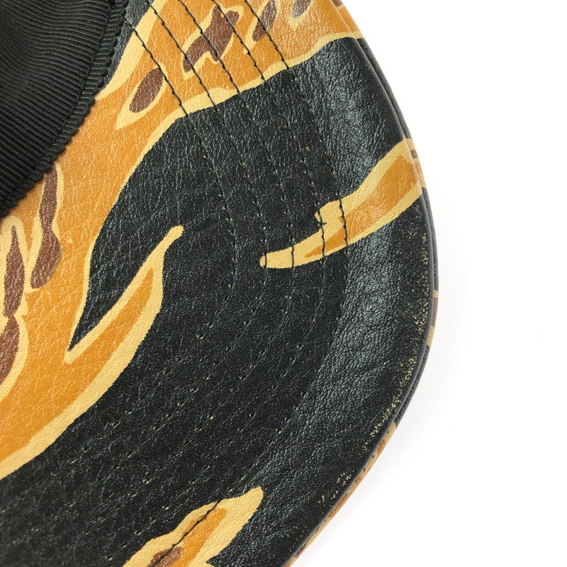 【中古品】【メンズ】 MCM エムシーエム ×PHENOMENON フェノメノン LEATHER CAP 1379-343-0319 レザー キャップ 帽子 185-260620-na-02-tagh カラー：カモ 万代Net店