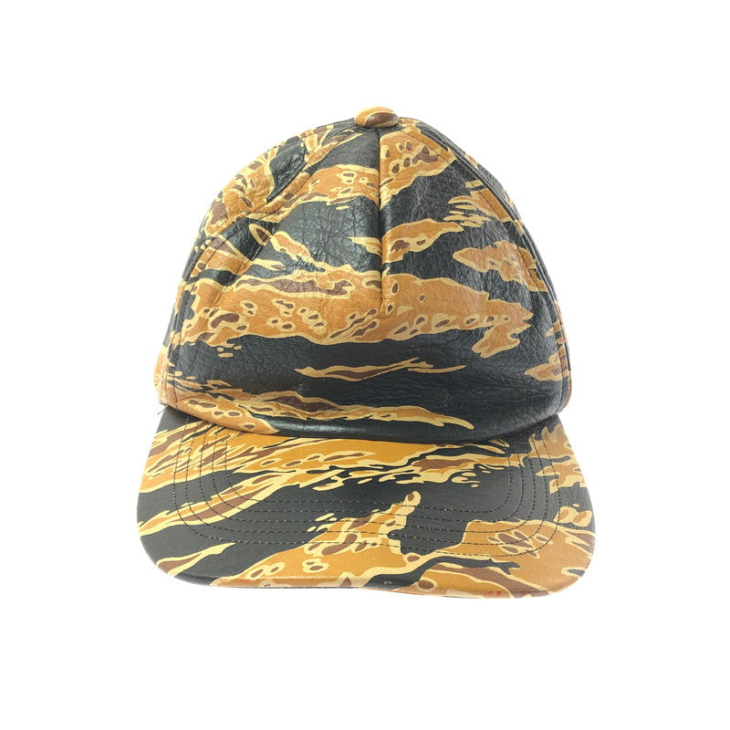 【中古品】【メンズ】 MCM エムシーエム ×PHENOMENON フェノメノン LEATHER CAP 1379-343-0319 レザー キャップ 帽子 185-260620-na-02-tagh カラー：カモ 万代Net店