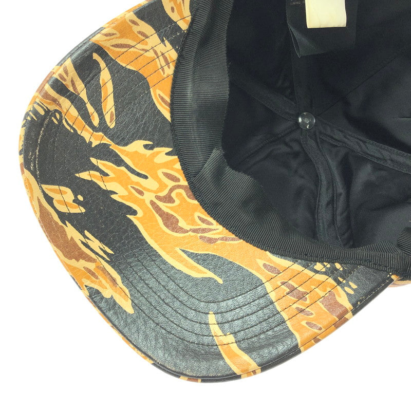 【中古品】【メンズ】 MCM エムシーエム ×PHENOMENON フェノメノン LEATHER CAP 1379-343-0319 レザー キャップ 帽子 185-260620-na-02-tagh カラー：カモ 万代Net店