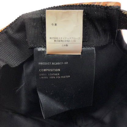 【中古品】【メンズ】 MCM エムシーエム ×PHENOMENON フェノメノン LEATHER CAP 1379-343-0319 レザー キャップ 帽子 185-260620-na-02-tagh カラー：カモ 万代Net店
