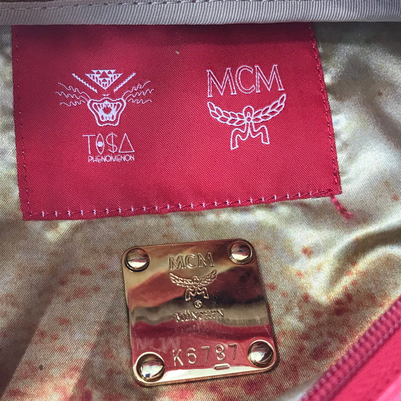 【中古品】【メンズ】 MCM エムシーエム × TISA PHENOMENON ティサ フェノメノン BODY BAG TAZBG-010 ボディーバッグ カバン 180-260611-rt-05-tagh カラー：レッド 万代Net店
