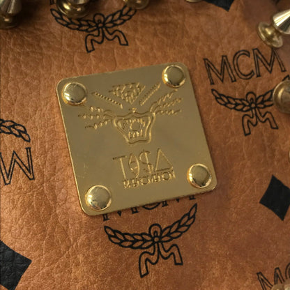 【中古品】【メンズ】 MCM エムシーエム × TISA PHENOMENON ティサ フェノメノン STUDS BODY BAG TAZBG-009 日本製 スタッズ ボディー バッグ カバン 180-260611-rt-03-tagh カラー：ブラウン 万代Net店
