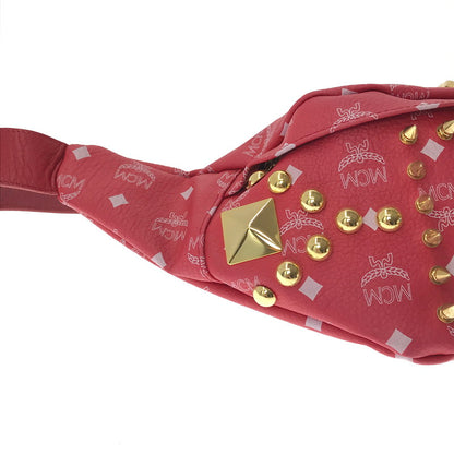 【中古品】【メンズ】 MCM エムシーエム × TISA PHENOMENON ティサ フェノメノン STUDS BODY BAG TAZBG-009 日本製 ボディー バッグ カバン 180-260611-rt-07-tagh カラー：レッド 万代Net店