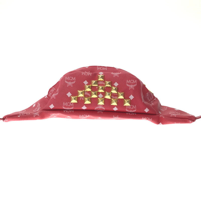 【中古品】【メンズ】 MCM エムシーエム × TISA PHENOMENON ティサ フェノメノン STUDS BODY BAG TAZBG-009 日本製 ボディー バッグ カバン 180-260611-rt-07-tagh カラー：レッド 万代Net店