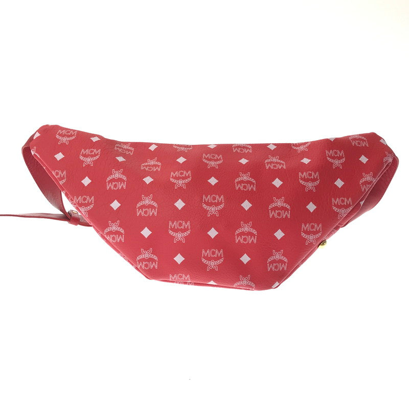 【中古品】【メンズ】 MCM エムシーエム × TISA PHENOMENON ティサ フェノメノン STUDS BODY BAG TAZBG-009 日本製 ボディー バッグ カバン 180-260611-rt-07-tagh カラー：レッド 万代Net店