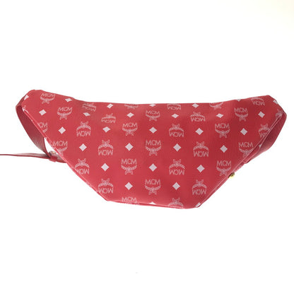 【中古品】【メンズ】 MCM エムシーエム × TISA PHENOMENON ティサ フェノメノン STUDS BODY BAG TAZBG-009 日本製 ボディー バッグ カバン 180-260611-rt-07-tagh カラー：レッド 万代Net店
