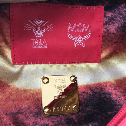 【中古品】【メンズ】 MCM エムシーエム × TISA PHENOMENON ティサ フェノメノン STUDS BODY BAG TAZBG-009 日本製 ボディー バッグ カバン 180-260611-rt-07-tagh カラー：レッド 万代Net店