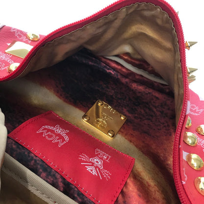 【中古品】【メンズ】 MCM エムシーエム × TISA PHENOMENON ティサ フェノメノン STUDS BODY BAG TAZBG-009 日本製 ボディー バッグ カバン 180-260611-rt-07-tagh カラー：レッド 万代Net店
