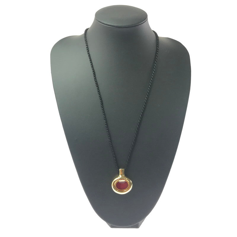 【中古品】【メンズ】 OLD HERMES オールド エルメス PERFUME BOTTLE NECKLACE パヒューム ボトル モチーフ ペンダント ネックレス アクセサリー 182-260607-na-16-tagh カラー：ブラック/ゴールド 万代Net店