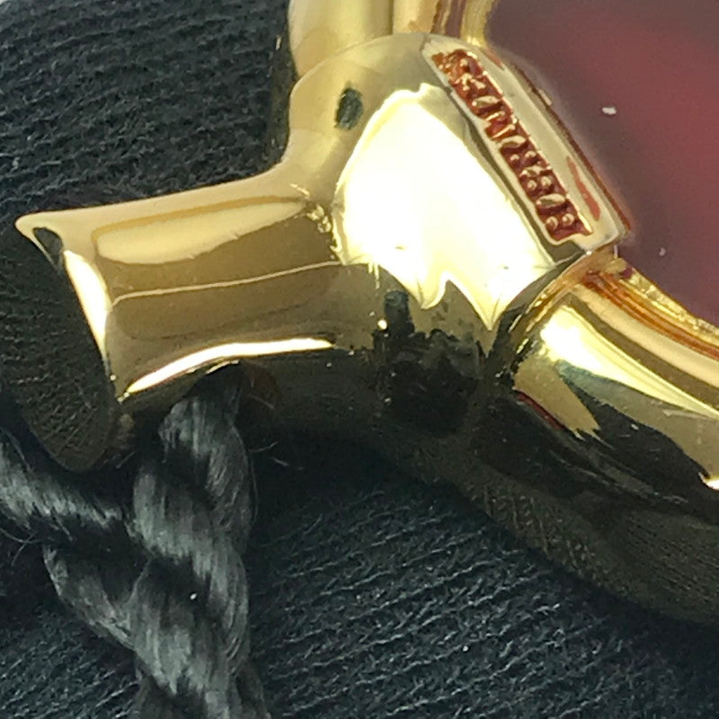 【中古品】【メンズ】 OLD HERMES オールド エルメス PERFUME BOTTLE NECKLACE パヒューム ボトル モチーフ ペンダント ネックレス アクセサリー 182-260607-na-16-tagh カラー：ブラック/ゴールド 万代Net店