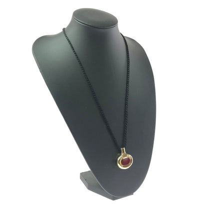 【中古品】【メンズ】 OLD HERMES オールド エルメス PERFUME BOTTLE NECKLACE パヒューム ボトル モチーフ ペンダント ネックレス アクセサリー 182-260607-na-16-tagh カラー：ブラック/ゴールド 万代Net店