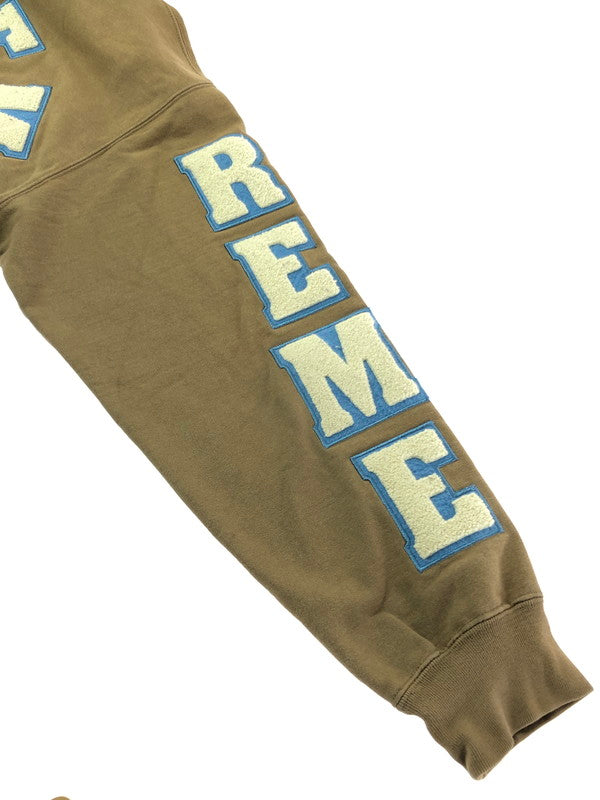 【中古品】【メンズ】 SUPREME シュプリーム 22SS TEAM CHENILLE HOODED SHIRT チーム シェニール パーカー トップス 149-260610-rt-09-tagh サイズ：L カラー：ブラウン 万代Net店