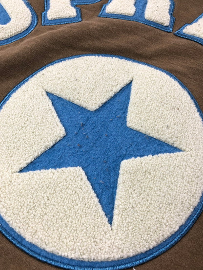 【中古品】【メンズ】 SUPREME シュプリーム 22SS TEAM CHENILLE HOODED SHIRT チーム シェニール パーカー トップス 149-260610-rt-09-tagh サイズ：L カラー：ブラウン 万代Net店