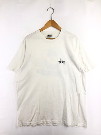 【中古品】【メンズ】 STUSSY ステューシー SKULL WING TEE スカル ウィング Tシャツ USA製 トップス 142-260611-rt-22-tagh サイズ：L カラー：ホワイト 万代Net店
