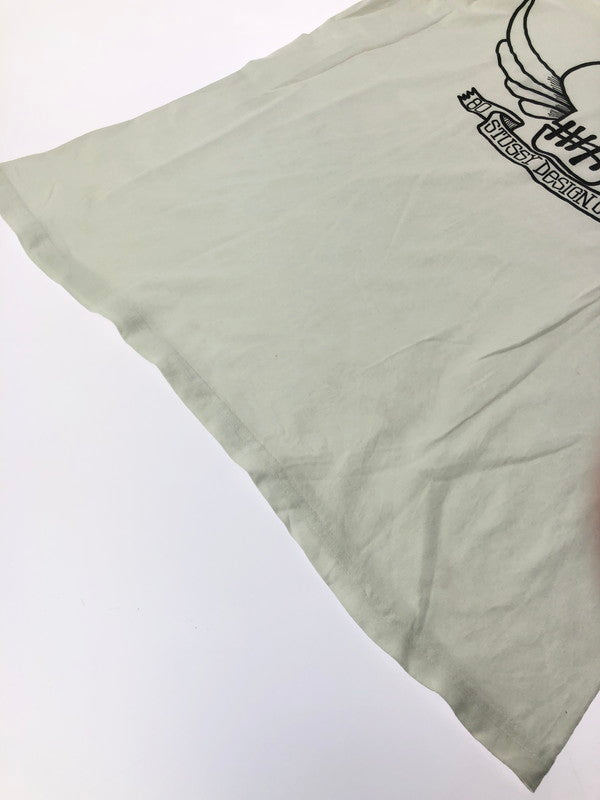 【中古品】【メンズ】 STUSSY ステューシー SKULL WING TEE スカル ウィング Tシャツ USA製 トップス 142-260611-rt-22-tagh サイズ：L カラー：ホワイト 万代Net店