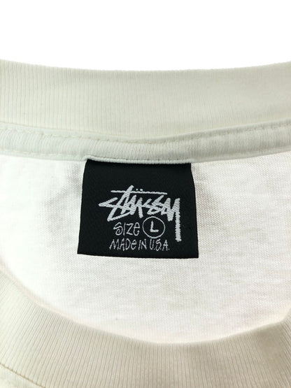 【中古品】【メンズ】 STUSSY ステューシー SKULL WING TEE スカル ウィング Tシャツ USA製 トップス 142-260611-rt-22-tagh サイズ：L カラー：ホワイト 万代Net店