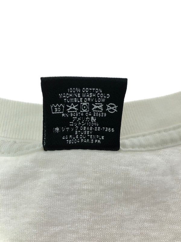 【中古品】【メンズ】 STUSSY ステューシー SKULL WING TEE スカル ウィング Tシャツ USA製 トップス 142-260611-rt-22-tagh サイズ：L カラー：ホワイト 万代Net店